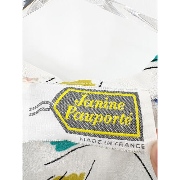 2/$30 Vintage Top Size S Janine Pauporte Button Down V Neck Collar Art to Wear - Picture 3 of 6